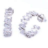 Rhodium Clear CZ1171-SVCL Rhodium-Clear-CZ1171-SVCL