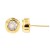 Gold-Plated-with-Cubic-Zirconia-Stud-Earrings-Gold