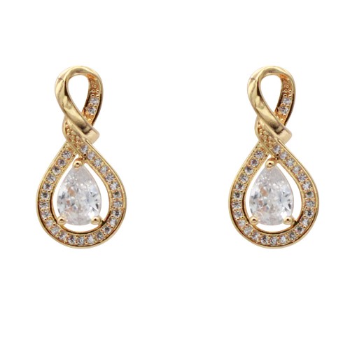 Gold Color CZ Earrings