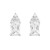 Rhodium-Plated-CZ-Earrings-Rhodium Clear