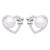 Rhodium-Plated-With-Pearl-CZ-Earrings-Rhodium Clear