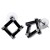 Rhodium-Plated-with-Black-Cubic-Zirconia-Earrings-Black