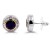2-Tones-Plated-Earrings-with-Black-CZ-Black