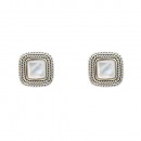 2-Tones with Mother of Pearl Earrings