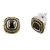 2-Tone-Plated-With-Black-CZ-Earrings-Black CZ