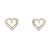 Two-Tone-Plated-Heart-Earrings-2 Tones