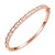 Rose-Gold-Plated-with-AAA-Clear-Cubic-Zirconia-Luxury-Bangle-Bracelet-Evening-Party-Jewelry-7"-Rose Gold