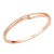 Rose-Gold-Plated-with-Hinged-Bangle-Bracelet-AAA-Cubic-Zirconia-7"-for-Women-Rose Gold