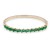 Gold-Plated-With-Emerald-Color-Baguette-CZ-Hinged-Bangles-Gold