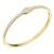 Gold-Plated-Hinged-Bangle-Bracelet-AAA-Cubic-Zirconia-7"-for-Women-Gold