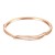 Rose-Gold-Plated-Hinged-Bangle-Bracelet-AAA-Cubic-Zirconia-7"-for-Women-Rose Gold