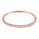 Rose Gold Plated Marquise Shape CZ Cubic Zirconia Hinged Bangle for Women and Girls