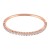 Rose-Gold-Plated-Marquise-Shape-CZ-Cubic-Zirconia-Hinged-Bangle-for-Women-and-Girls-Rose Gold