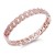 Rose-Gold-Plated-Pave-Link-Hinged-Bangle-with-CZ-Rose Gold