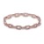 Rose-Gold-Plated-With-CZ-Cubic-Zirconia-Pave-Link-Hinged-Bangle-Rose Gold