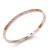 Rose-Gold-Plated-With-Clear-CZ-Bangle-Rose Gold
