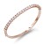 Rose-Gold-Plated-With-Clear-CZ-Bangle-Rose Gold