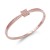Rose-Gold-Plated-With-Clear-CZ-Hinged-Bangles-Rose Gold