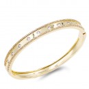 Gold Plated Bangles with Cubic Zirconia