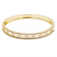 Gold Plated Bangles with Cubic Zirconia