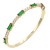 Gold-Plated-With-Green-Color-CZ-Bangle-Bracelets-Gold Green