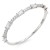 Rhodium-Plated-With-Clear-CZ-Bangle-Bracelets-Rhodium Clear