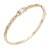 Gold-Plated-With-Clear-CZ-Bangle-Bracelet-Gold