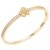 Gold-Plated-Clear-CZ-Rose-Bangle-Bracelets-Gold Clear