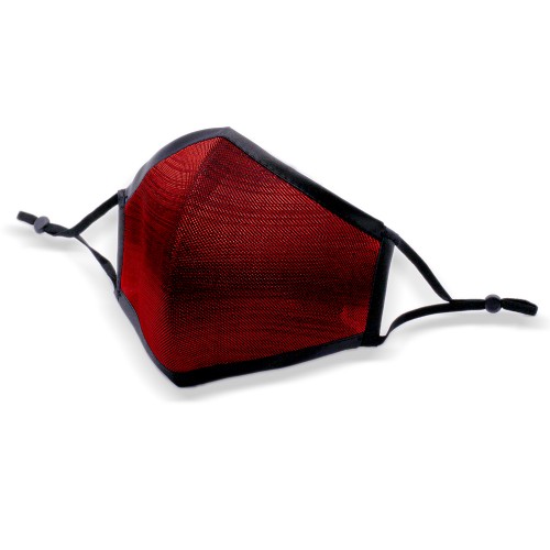 Shiny Red Fashion Face Mask With Adjustable Ear Loop