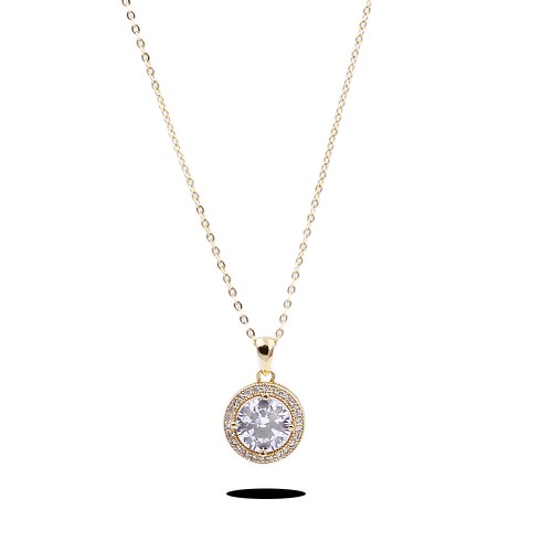 Gold Plated with Cubic Zirconia Necklaces