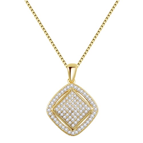 Gold Plated With AAA CZ Necklace