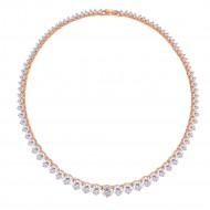 Rose Gold Plated Clear NK2014-RG Rose-Gold-Plated-Clear-NK2014-RG