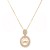 Gold-Plated-Necklaces-with-Pearl-and-Cubic-Zirconia(Necklace-Only)-Gold