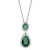 Rhodium-Plated-with-Emerald-Green-Cubic-Zirconia-Necklaces-Green