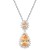 Rhodium-Plated-With-Champage-CZ-Necklace-Topaz