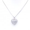 Gold Plated With Box Chain Heart Necklaces