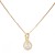 Gold-Color-16'+2.50"-Long-Box-Chain-CZ-Pendant-necklace-Gold