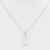 Rhodium-Plated-With-CZ-Pendant-Necklace.-16"+2"-Rhodium Clear