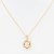 Gold-Plated-CZ-Pendant-Necklace.-16"+2"-Gold Clear