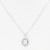 Rhodium-Plated-With-CZ-Pendant-Necklace.-16"+2"-Rhodium Clear