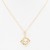 Gold-Plated-CZ-Pendant-Necklace.-16"+2"-Gold Clear