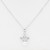 Rhodium-Plated--With-Pearl.-CZ-Pendant-Necklace.-16"+2"-Rhodium White