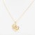 Gold-Plated-CZ-Mother's-Day-Pendant-Necklace.-16"+2"-Gold