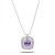Square-Shape-Rhodium-Plated-with-purple-CZ-Stone-Necklace-Purple