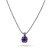 Rhodium-Plated-with-Purple-Cubic-Zirconia-Pendant-Necklaces-Purple