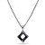 Rhodium-Plated-with-Black-Cubic-Zirconia-Pendant-Necklaces-Black