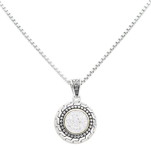 2-Tones with Cubic Zirconia Necklaces