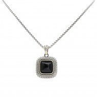 2-Tones with Black of Pearl Necklaces