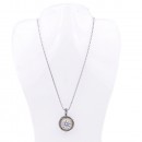 Rhodium Plated Necklaces with Clear CZ