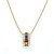 Gold-Plated-with-Multi-Color-Cubic-Zirconia-Necklaces-Gold Multi-Color